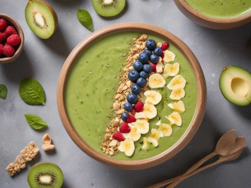 Leckere Grüne Smoothie-Bowl mit MK Glutathion