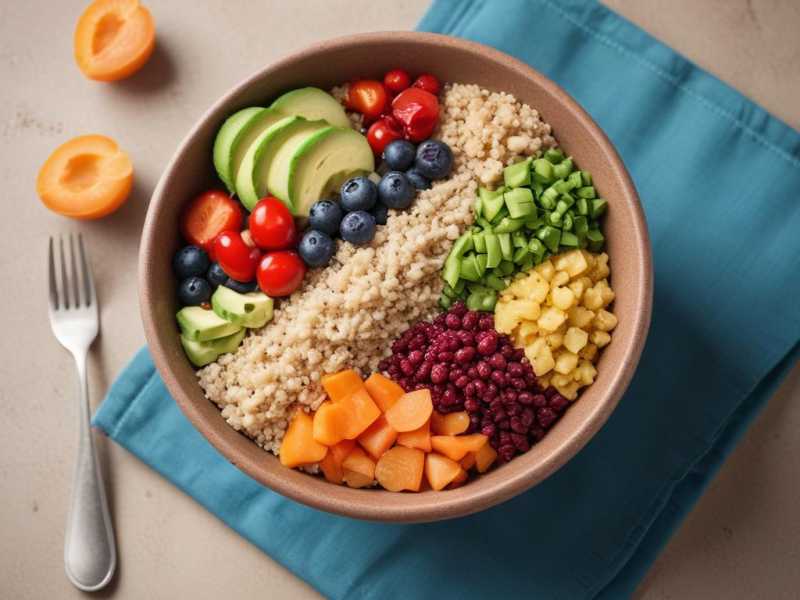 Leckeres Eumetabol-Gemüse-Quinoa-Bowl